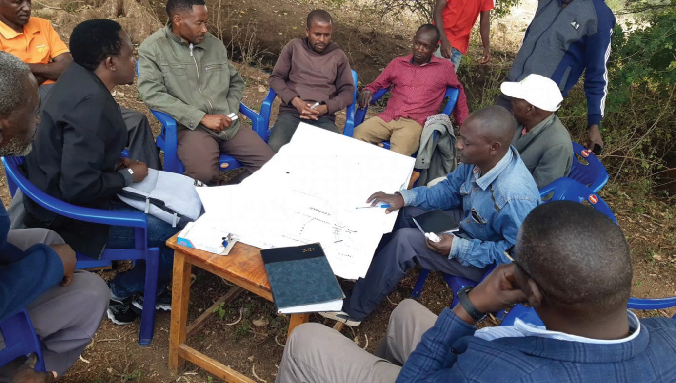 Learning with the Nduruma village water committee leaders