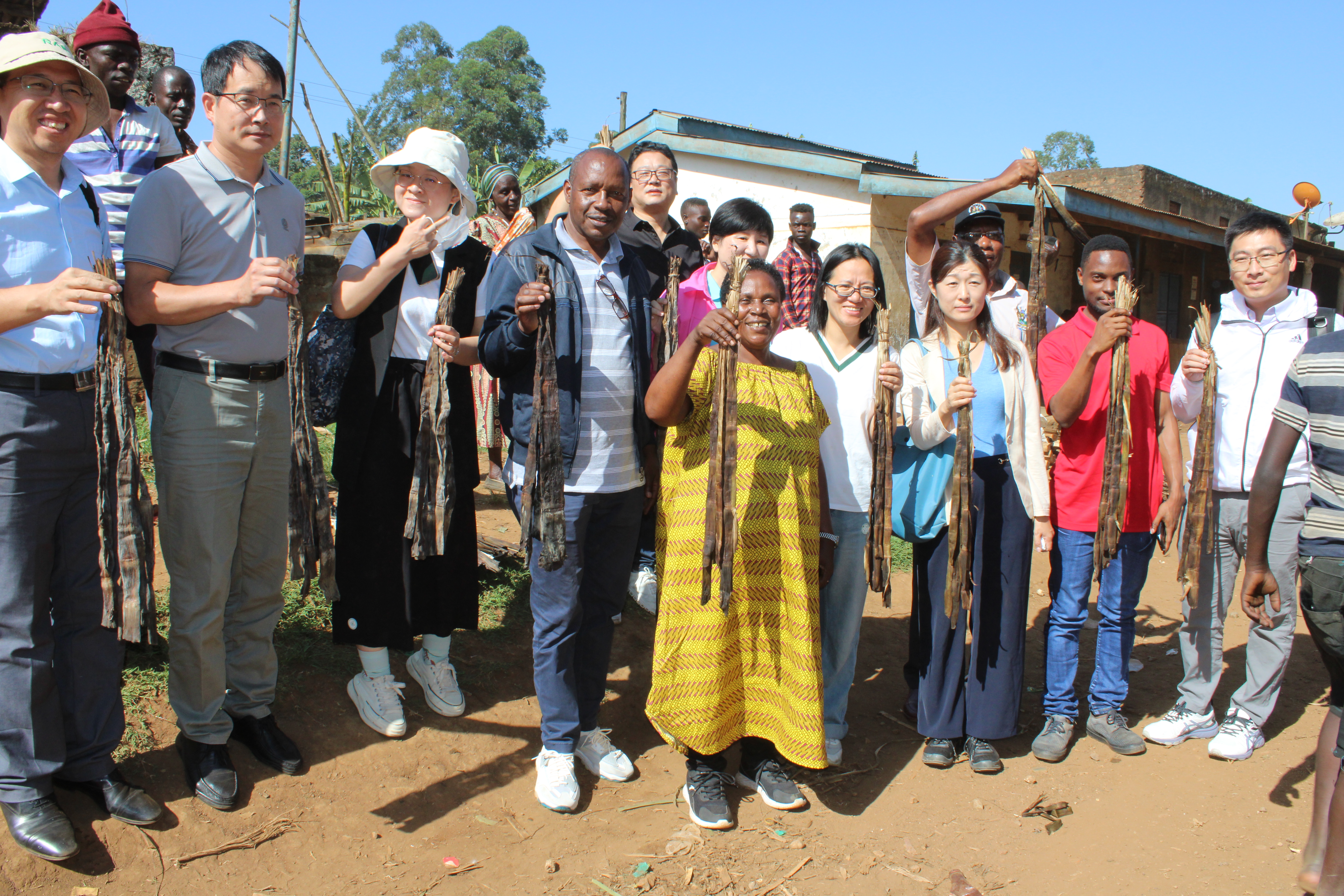 Chinese delegation visiting AW Bamboo Enterprises to exchange knowledge on bamboo cultivation, 2022
